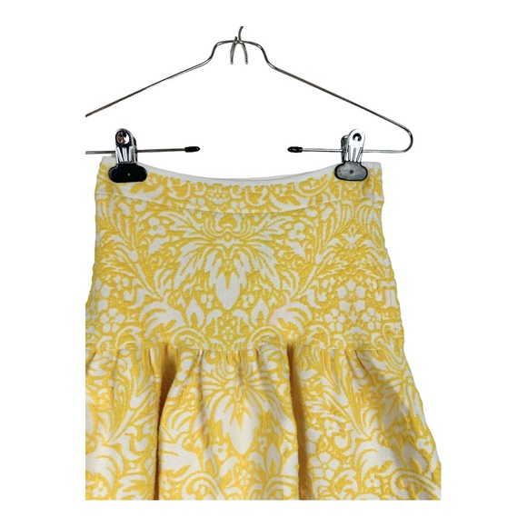 BCBGMaxazria Sunflower Jensen Puckered-Jackquard Peplum Skirt Size Small - Picture 3 of 10